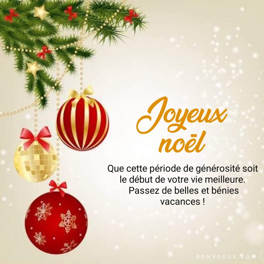 Courts vœux de Noël
