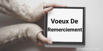 Voeux De Remerciement