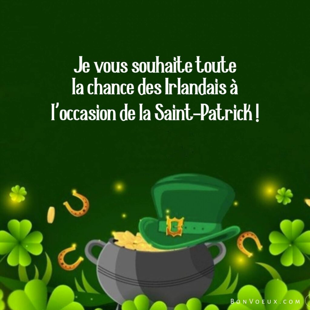 Vœux Pour La Saint-Patrick
